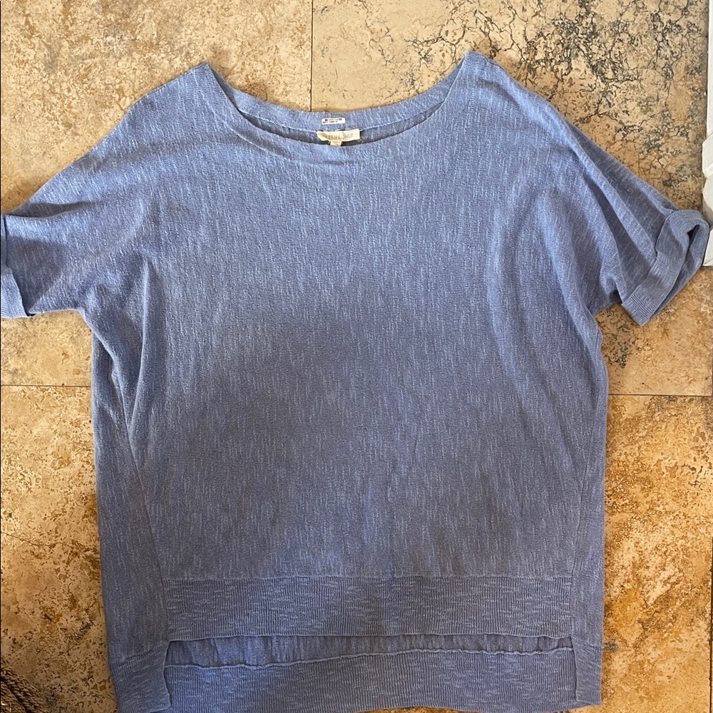 Purple blue Eileen fisher sweater short sleeve size s Top